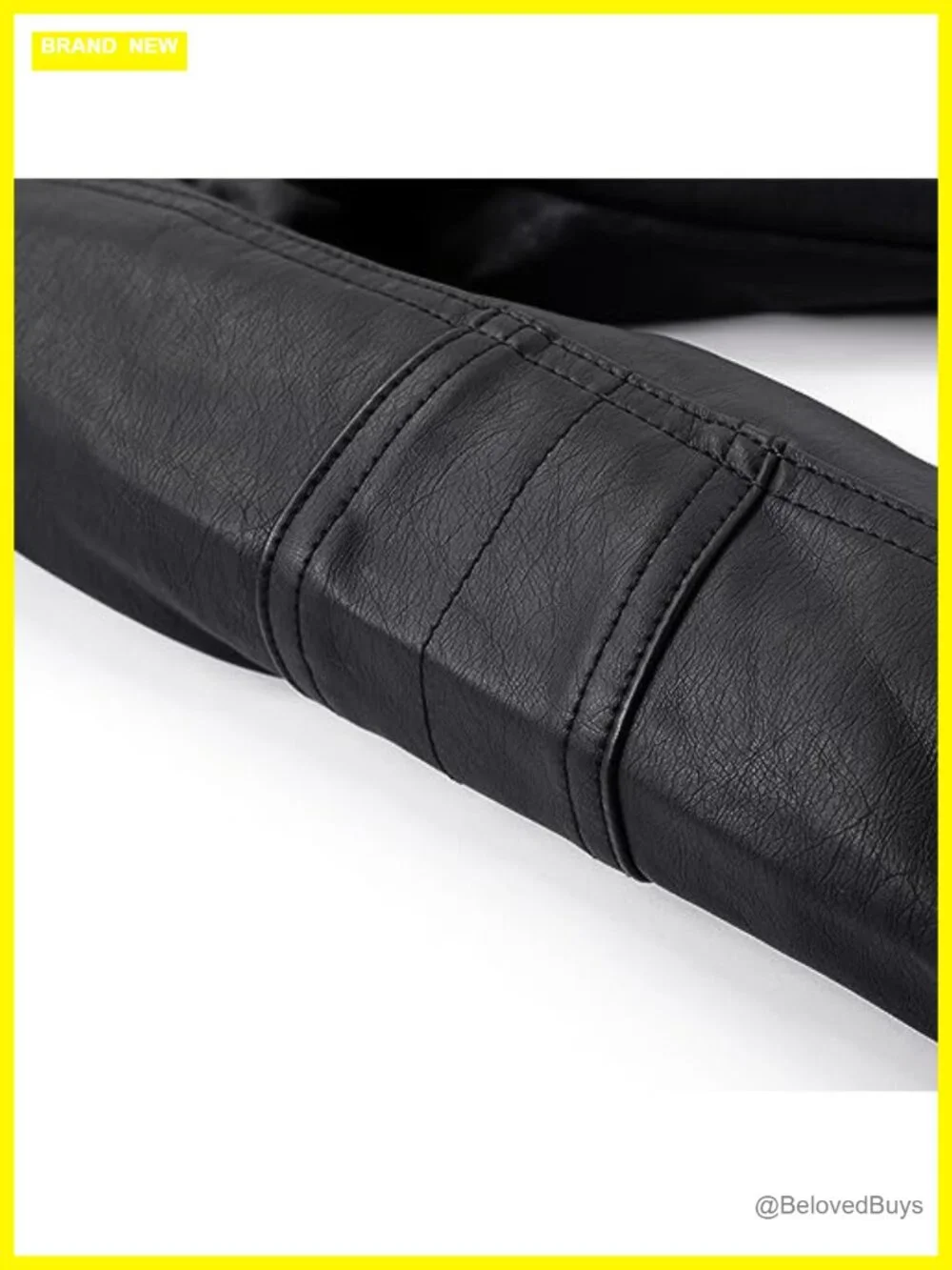 Kids Motorcycle Faux Leather Jacket with Oblique Zipper